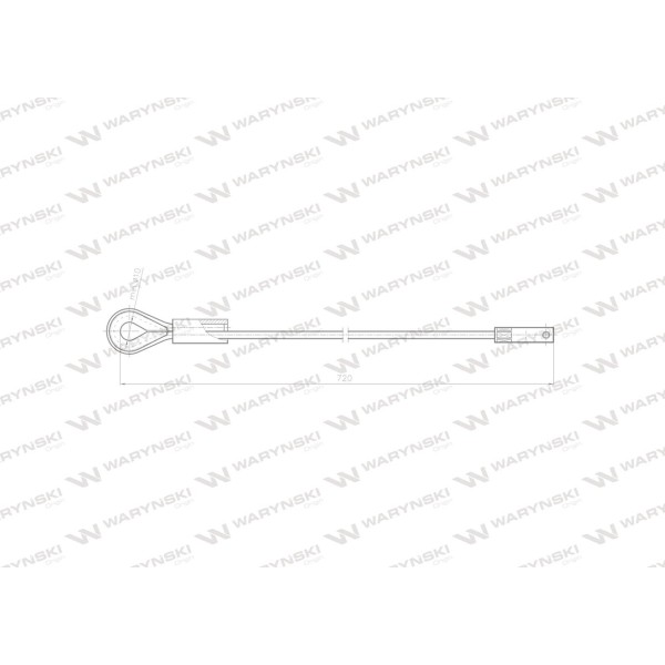 Linka - Ogranicznik drzwi L-720mm 80368020 L09885401 | Exvi