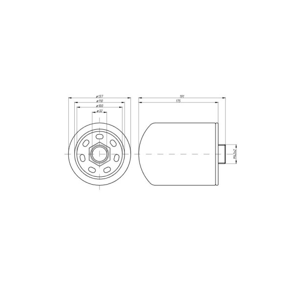 Filtr hydrauliczny 3581032M2 Wix (zam HF7541) 92065E | Exvi