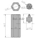 Zawór zabezpieczający 1/4" (gwint wew.) 25L V0771 | Exvi