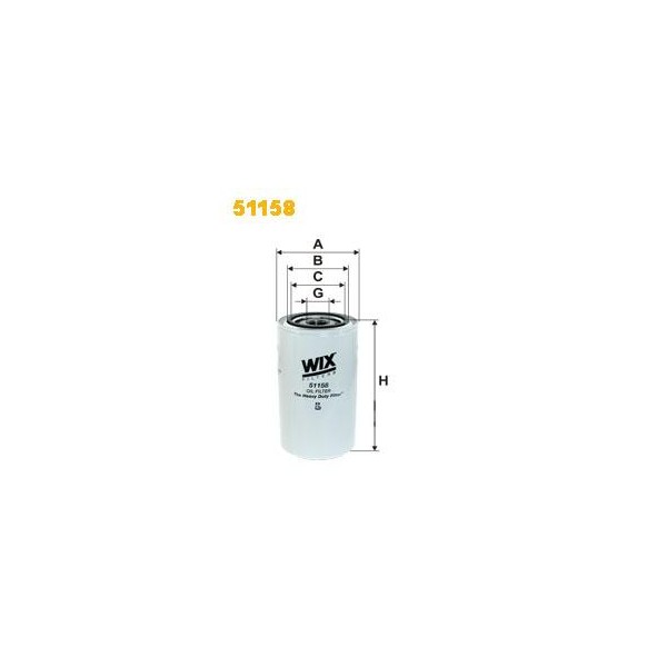 Filtr oleju LF4154 Wix (zam LF4154) 51158 | Exvi
