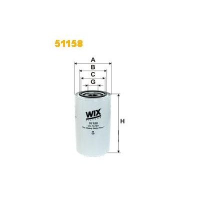 Filtr oleju LF4154 Wix (zam LF4154) 51158 | Exvi