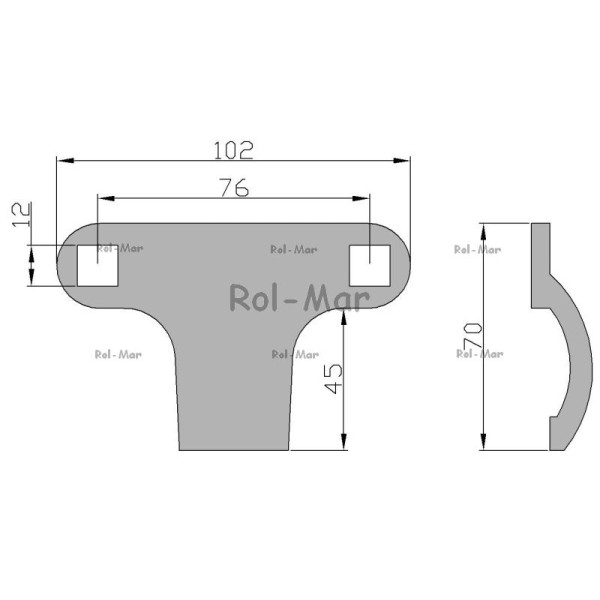 Docisk kosy 626749.1 Claas RM-626749 | Exvi