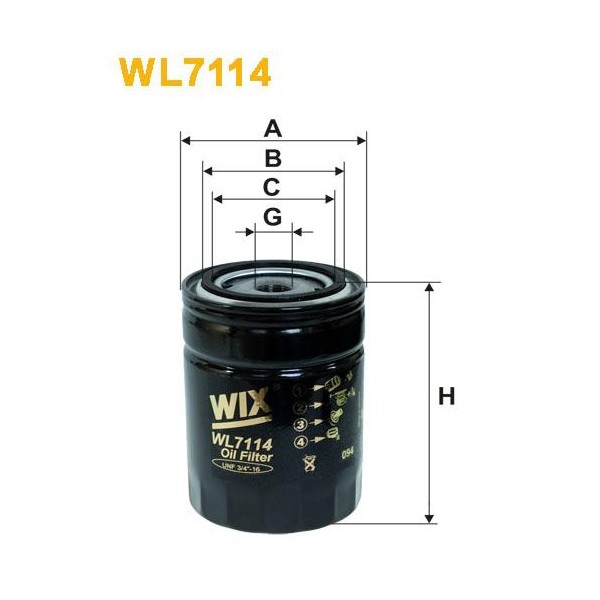 Filtr Oleju WL7114 Wix | Exvi