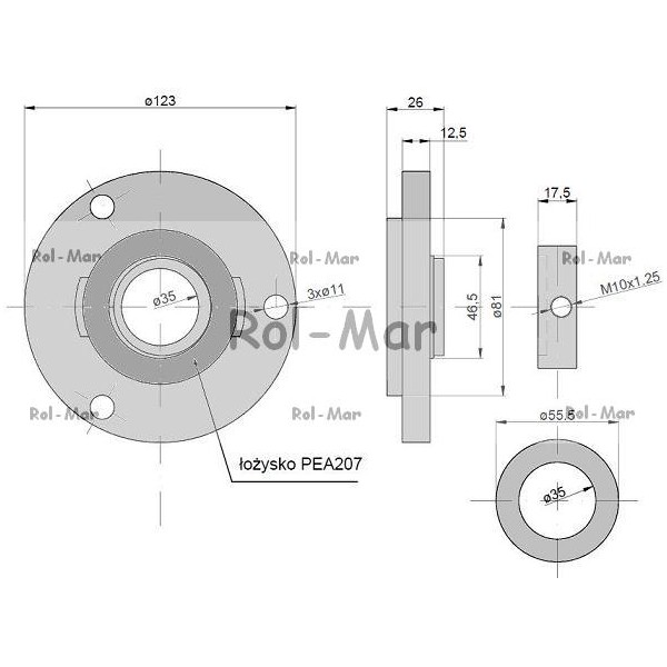 Obudowa z łożyskiem Claas RM-6031440 | Exvi