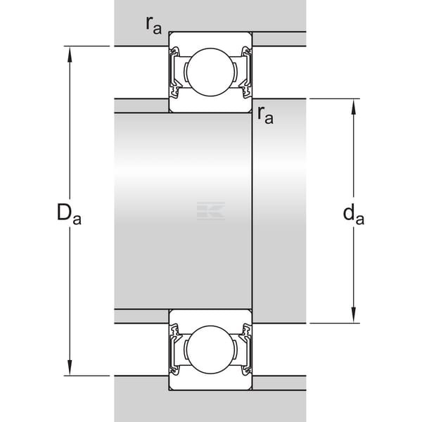 Łożysko kulkowe zwykłe 8x22x7 mm SKF 6082RSSKF | Exvi