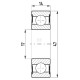 Łożysko kulkowe zwykłe 14x47x14 mm FŁT 778063032RS | Exvi