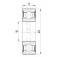 Łożysko kulkowe zwykłe 10x26x8 mm FŁT 778060002RS1 | Exvi
