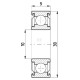 Łożysko kulkowe zwykłe 10x30x9 mm FŁT 778062002RS | Exvi