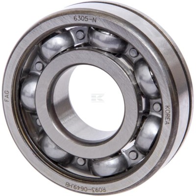 Łożysko kulkowe zwykłe 25x62x17 mm INA/FAG 6305N | Exvi