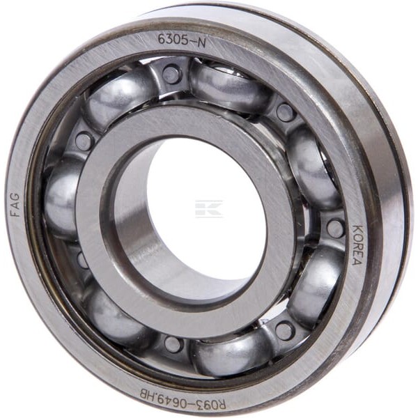 Łożysko kulkowe zwykłe 25x62x17 mm INA/FAG 6305N | Exvi
