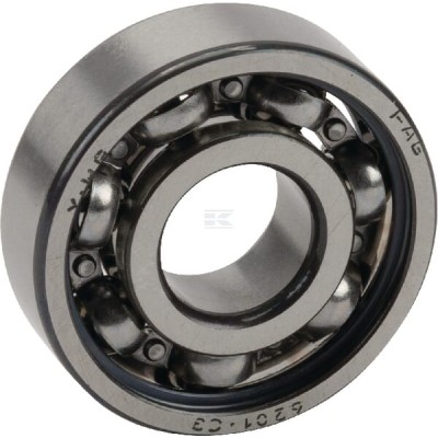 Łożysko kulkowe zwykłe 12x32x10 mm INA/FAG 6201C3 | Exvi