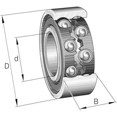 Łożysko kulkowe zwykłe 12x32x10 mm 77776201 | Exvi
