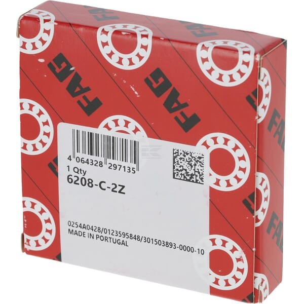 Łożysko kulkowe zwykłe 40x80x18 mm INA/FAG 6208ZZ | Exvi