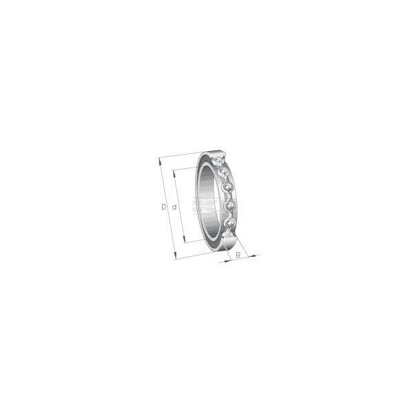 Łożysko kulkowe zwykłe 10x26x12 mm INA/FAG 630002RS | Exvi
