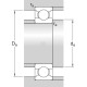 Łożysko kulkowe zwykłe 17x62x17 mm INA/FAG 6403 | Exvi