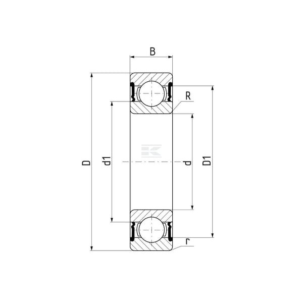 Łożysko kulkowe zwykłe 50x80x10 mm SKF 750016010 | Exvi