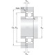 Łożysko kulkowe zwykłe 20x42x12 mm SKF 75006004ZZNR | Exvi