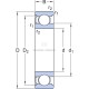 Łożysko kulkowe zwykłe 20x47x14 mm SKF 75006204 | Exvi