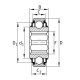 Łożysko kulkowe zwykłe 22.22x52x25.4x15 SK014205KRR | Exvi