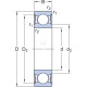Łożysko kulkowe zwykłe 130x165x18 mm SKF 618262RS1 | Exvi