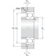Łożysko kulkowe zwykłe 30x72x19 mm SKF 6306NSKF | Exvi