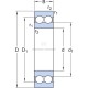 Łożysko kulkowe zwykłe 40x80x23 mm SKF 75004208 | Exvi