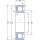 Łożysko kulkowe zwykłe 40x80x18 mm SKF 75006208 | Exvi