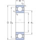 Łożysko kulkowe zwykłe 60x110x22 mm SKF 75006212 | Exvi