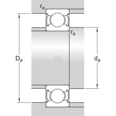 Łożysko kulkowe zwykłe 6x13x5 mm SKF 75006286 | Exvi