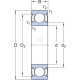 Łożysko kulkowe zwykłe 7x14x5 mm SKF 75006287 | Exvi