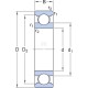 Łożysko kulkowe zwykłe 65x140x33 mm SKF 75006313 | Exvi