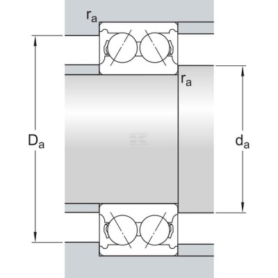 Łożysko kulkowe skośne 35x80x34.9 mm SKF 75003307 | Exvi