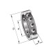 Łożysko kulkowe skośne 20x42x12 mm 7004B2RSTVP | Exvi