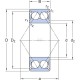 Łożysko kulkowe skośne 15x42x19 mm SKF 3302A2ZTN9MT33 | Exvi
