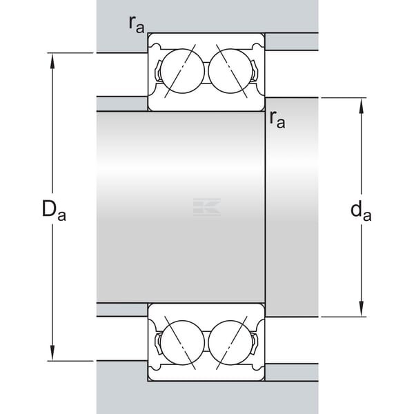 Łożysko kulkowe skośne 45x100x39.7 mm SKF 75003309 | Exvi