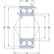 Łożysko kulkowe skośne 45x100x39.7 mm SKF 75003309 | Exvi