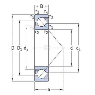 Łożysko kulkowe skośne 30x72x19 mm SKF 75007306BEP | Exvi