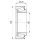 Łożysko stożkowe 80x140x28.25 mm SKF 750030216 | Exvi