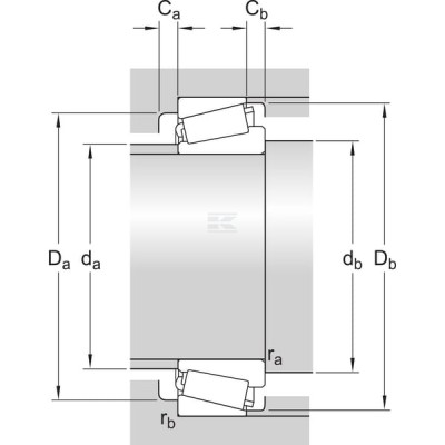 Łożysko stożkowe 35x72x24.25 mm SKF 750032207 | Exvi