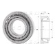 Łożysko stożkowe 35x72x18.2 mm FŁT 778030207 | Exvi
