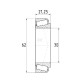 Łożysko stożkowe 30x62x21.3 mm FŁT 778032206 | Exvi