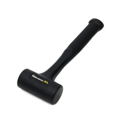 Młotek gumowy czarny lity 900 g trzonek WMM202 | Exvi
