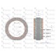 Stojan alternatora 9515672EX C-385 Nowy 95/15-672/4 | Exvi