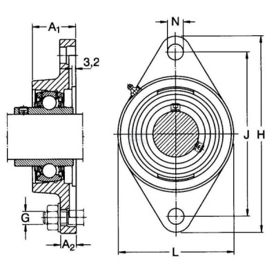 Obudowa łożyska owalna SKF FYTB 508 mm 7500FYTB508M | Exvi