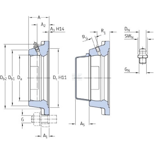 Pokrywa łożyska SKF FY505MSKF | Exvi
