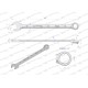 Klucz płaskooczkowy extra długi 19mm dł 281mm WMK205 | Exvi