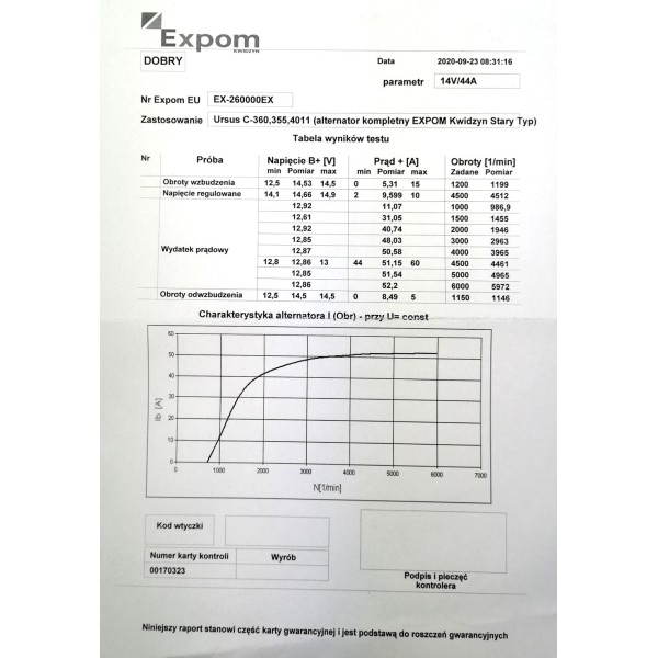 Alternator kompletny C-360 EXPOM EXPOM EX-260000EX | Exvi
