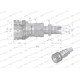 Szybkozłącze hydrauliczne gniazdo long WIAM16MZL | Exvi