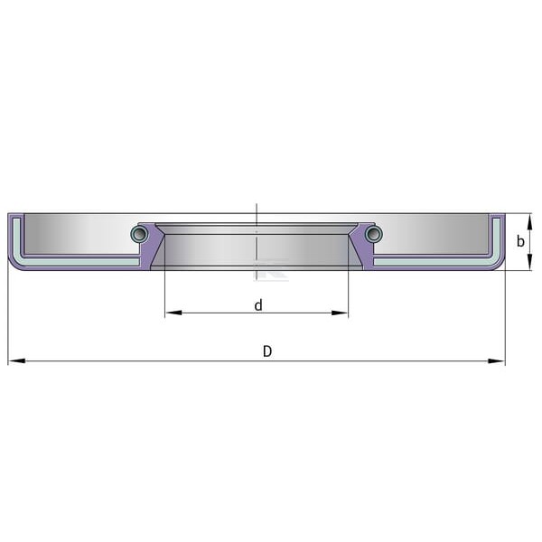 Uszczelka 20x52x6 RWDR04RNBRHLA | Exvi