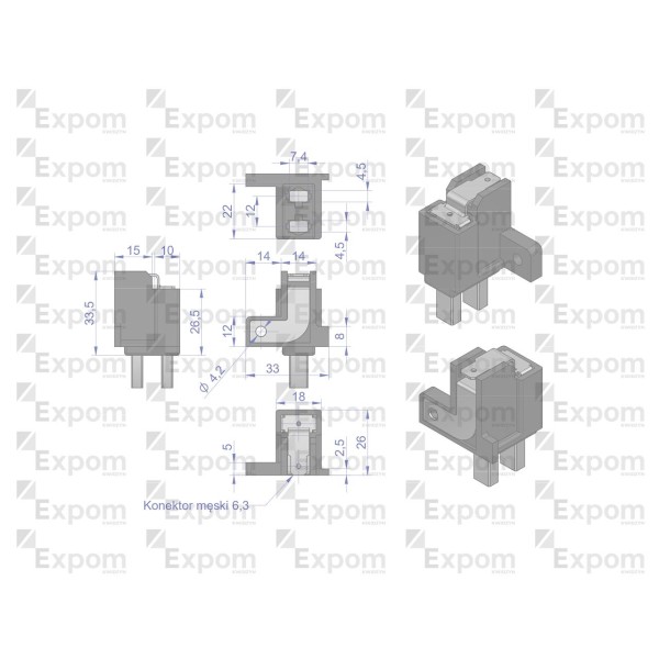 Szczotkotrzymacz ze szczotkami EX-203902EX | Exvi